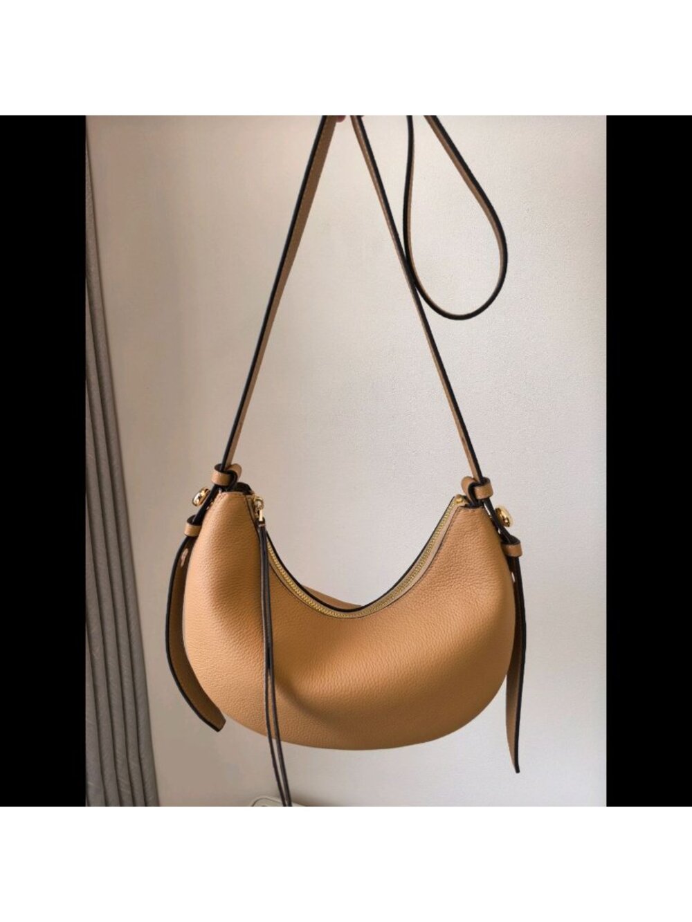 Tory Burch Romy Half Moon Shoulder Bag Tiramisu - Picture 12 of 14